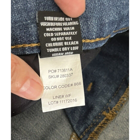 RSQ Boys Tokyo Super Skinny Jeans Medium Wash Blue Whiskered Size 14 New - Picture 10 of 10